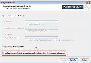 Configurar correo electrónico en Microsoft Outlook