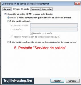 Configurar cuenta en Microsoft Outlook