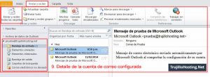 Configurar cuenta de correo en Microsoft Outlook